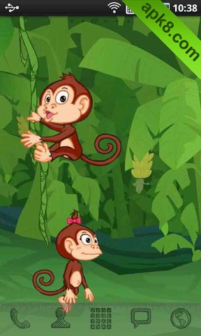 apk小游戏爬树的猴子动态壁纸安卓手机壁纸高清截图1