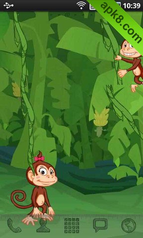 apk小游戏爬树的猴子动态壁纸安卓手机壁纸高清截图3