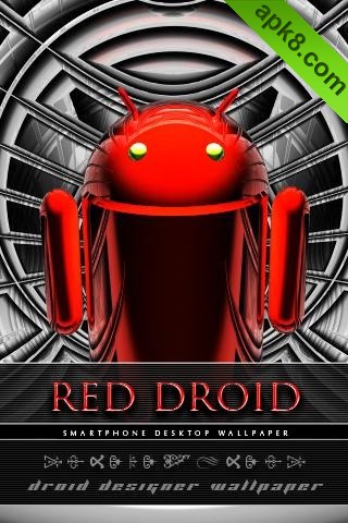 apk小游戏红色机器人壁纸安卓手机壁纸高清截图2