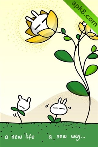 apk小游戏可爱兔子动态壁纸安卓手机壁纸高清截图1