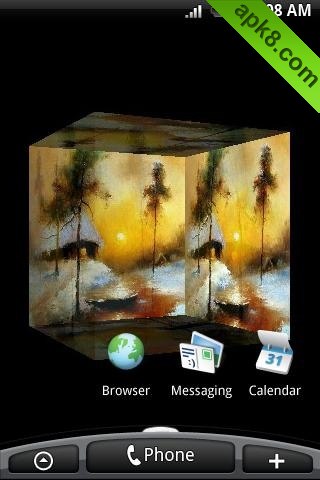 apk小游戏3D冬季油画安卓手机壁纸高清截图1