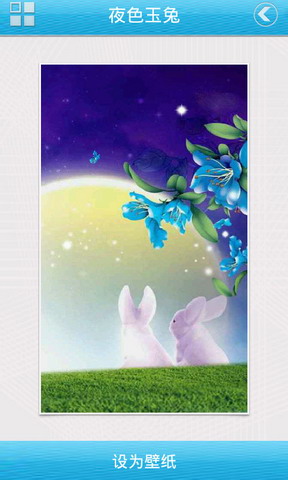 apk小游戏夜色玉兔动态壁纸安卓手机壁纸高清截图2