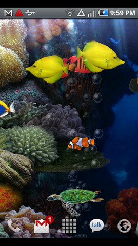 apk小游戏唯美水族馆动态壁纸安卓手机壁纸高清截图1