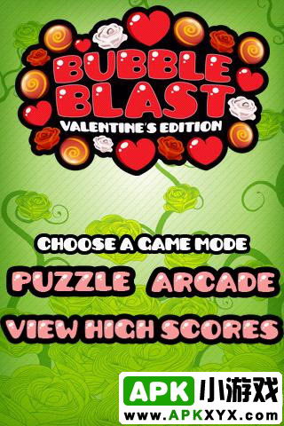 泡沫爆破情人节版:Bubble Blast Valentine