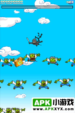 飞翔的忍者与僵尸：Super Ninja Skydiving Plus Zombies