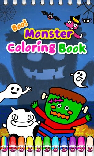 怪物着涂色 万圣节版：Monster Coloring Book