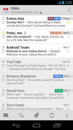 谷歌邮箱：Gmail