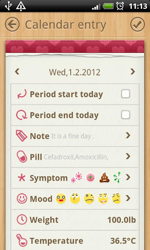 女性日历:Period Calendar
