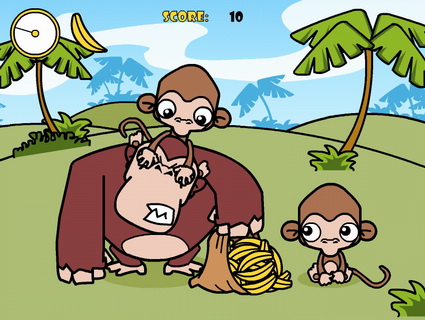 偷香蕉的小猴