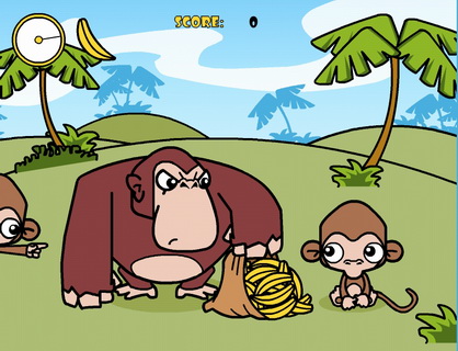 偷香蕉的小猴