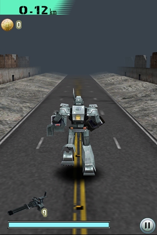 机器人的马路惊险奔跑