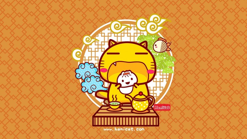 apk小游戏哈咪猫中国风卡通手机壁纸安卓手机壁纸高清截图3