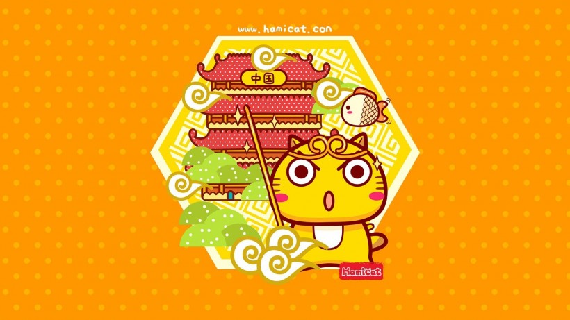 apk小游戏哈咪猫中国风卡通手机壁纸安卓手机壁纸高清截图5