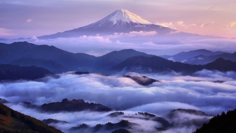 日本富士山自然风景手机壁纸