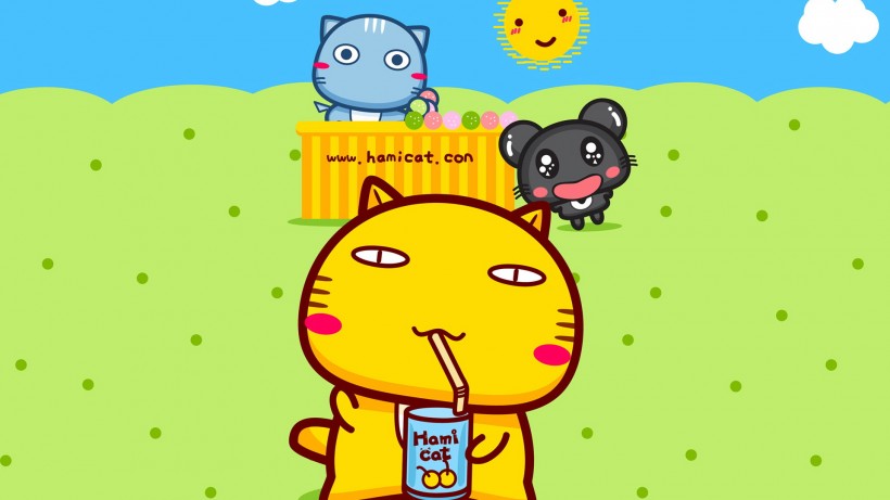 apk小游戏哈咪猫夏天有一个约会卡通手机壁纸安卓手机壁纸高清截图7