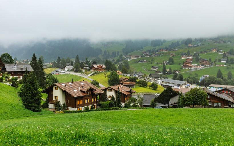 apk小游戏优美的瑞士小镇自然风景手机壁纸安卓手机壁纸高清截图5