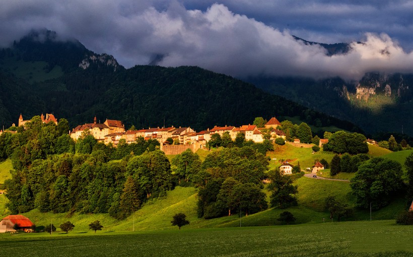apk小游戏瑞士西庸城堡自然风景手机壁纸安卓手机壁纸高清截图4