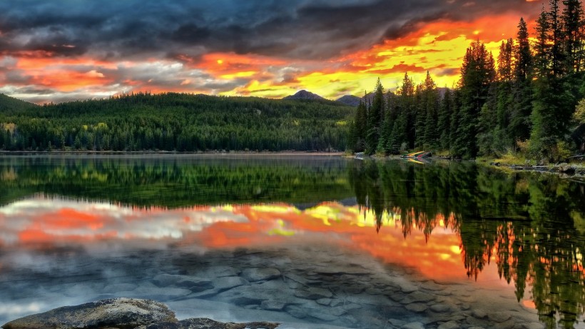 加拿大贾斯珀国家公园自然风景手机壁纸